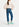 Blauwe enkeljeans met hoge taille Faume - seconde main