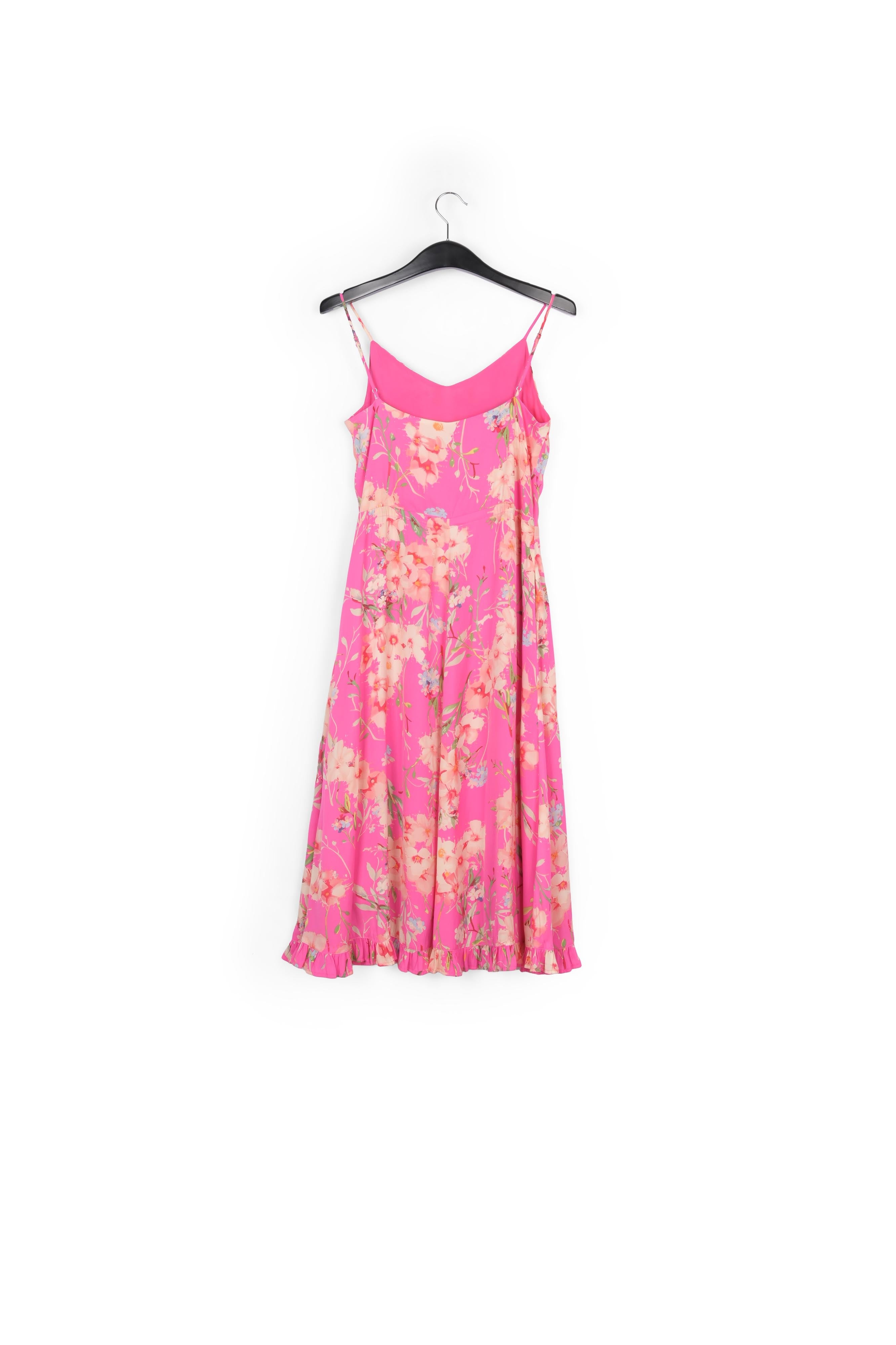 Robe d'été rose vif à fleurs RE—SSENTIEL | Essentiel second hand