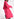 Neon pink midi-length mohair-blend cardigan Faume - seconde main