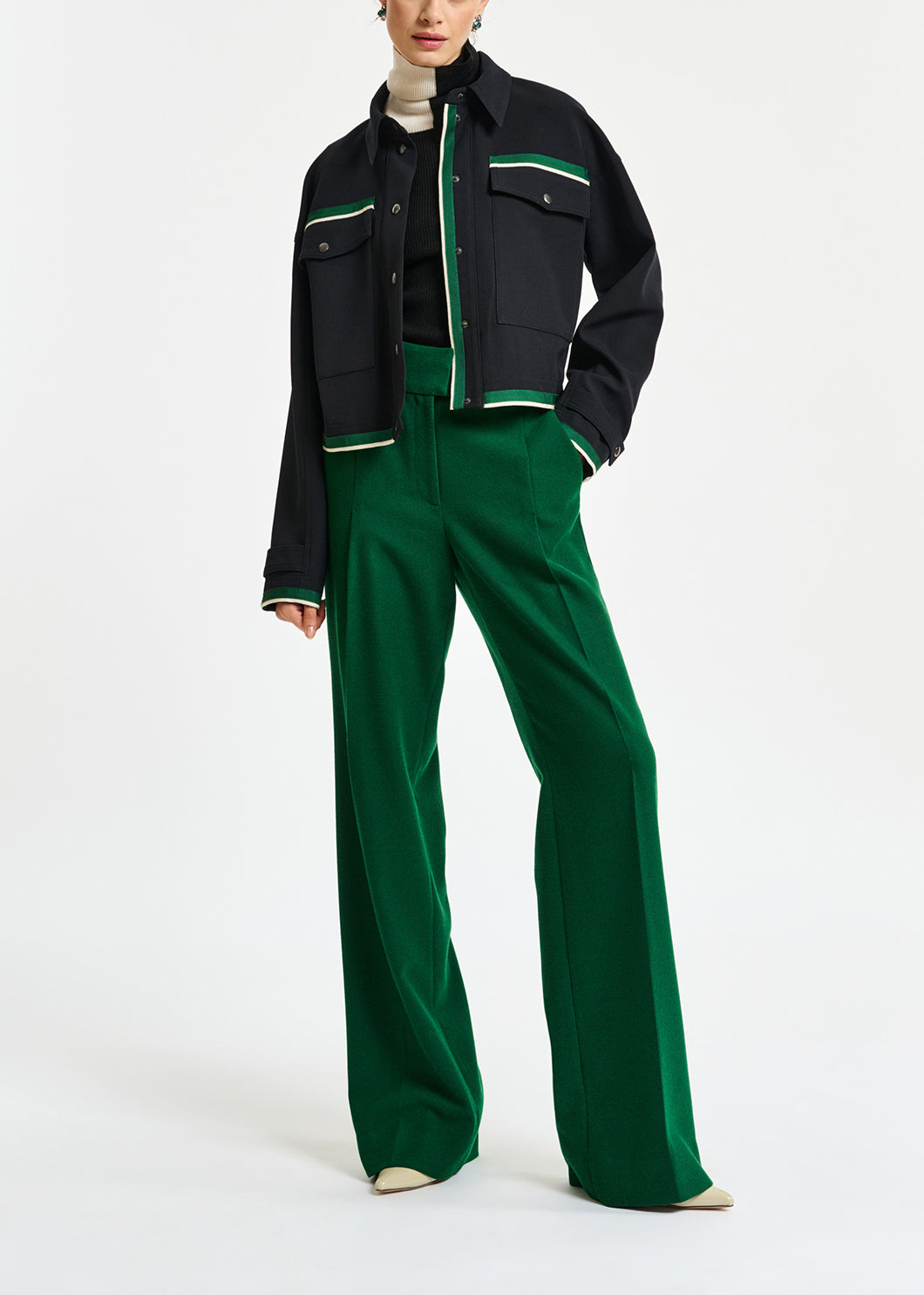 Black utility-inspired jacket RE—SSENTIEL | Essentiel second hand