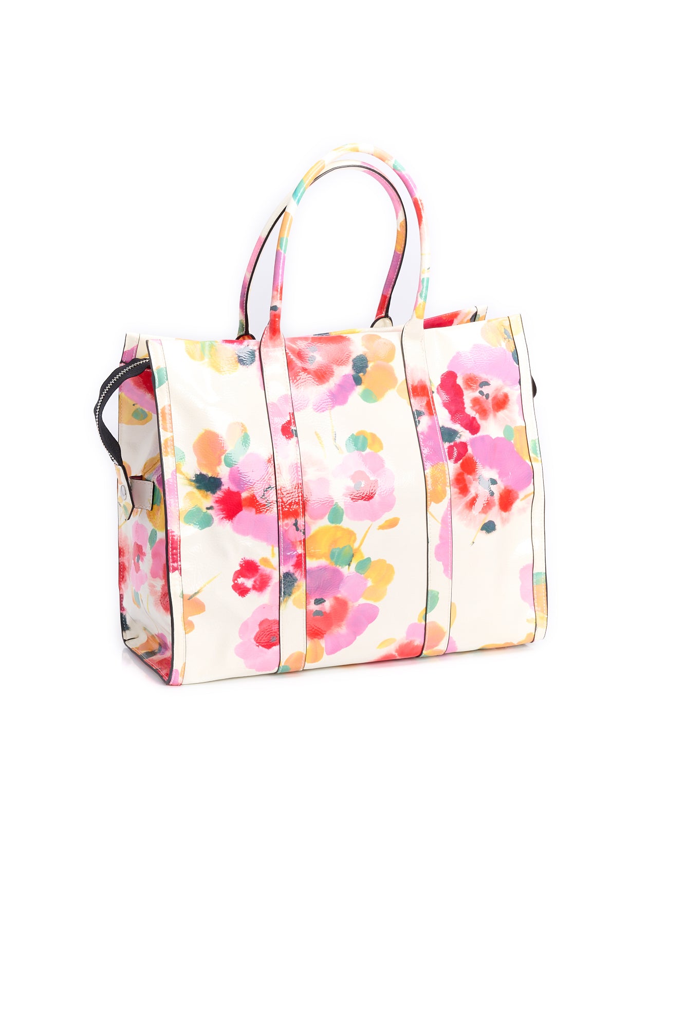 Large off-white floral tote bag RE—SSENTIEL | Essentiel second hand