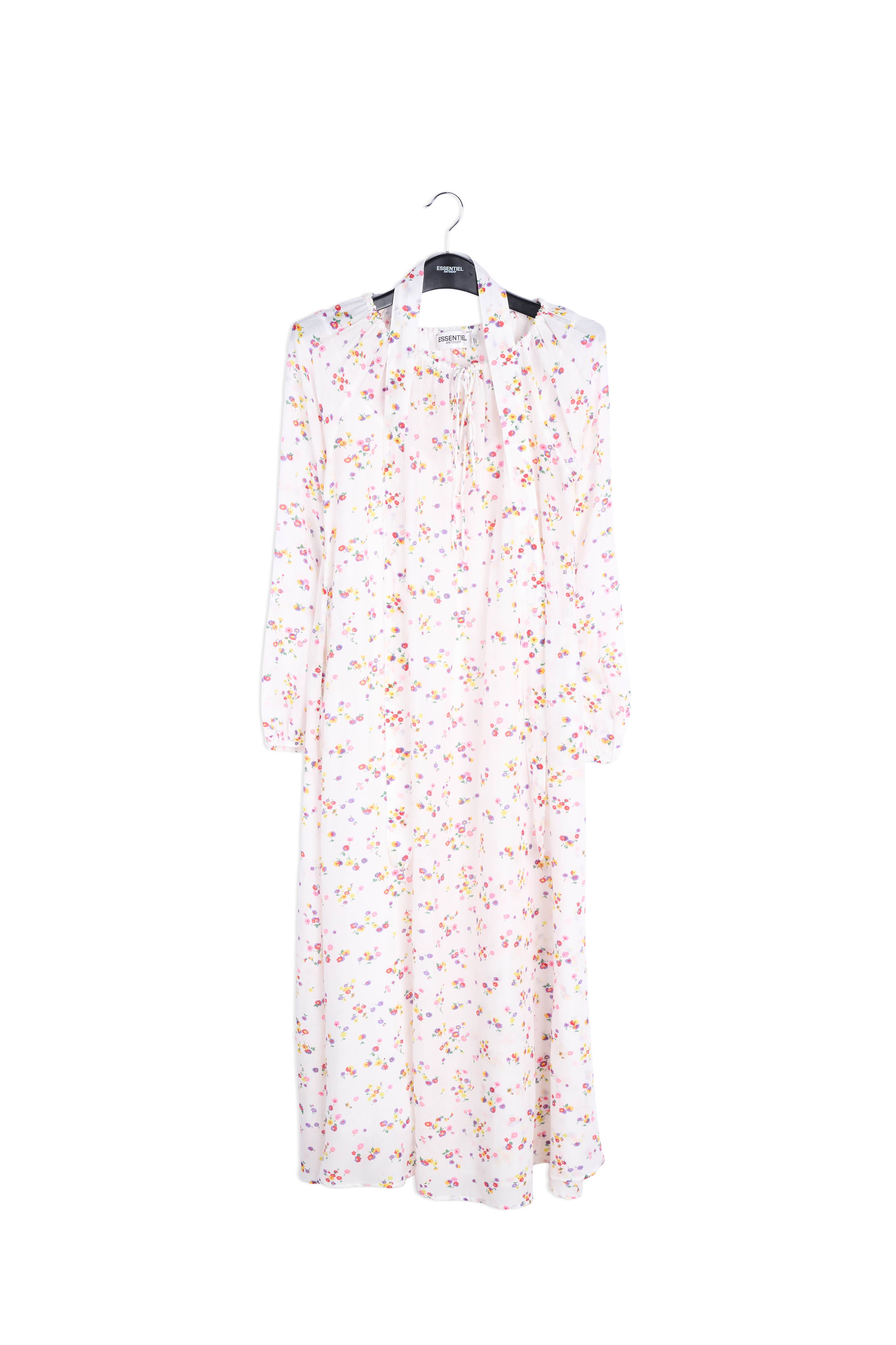 White floral maxi dress RE—SSENTIEL | Essentiel second hand