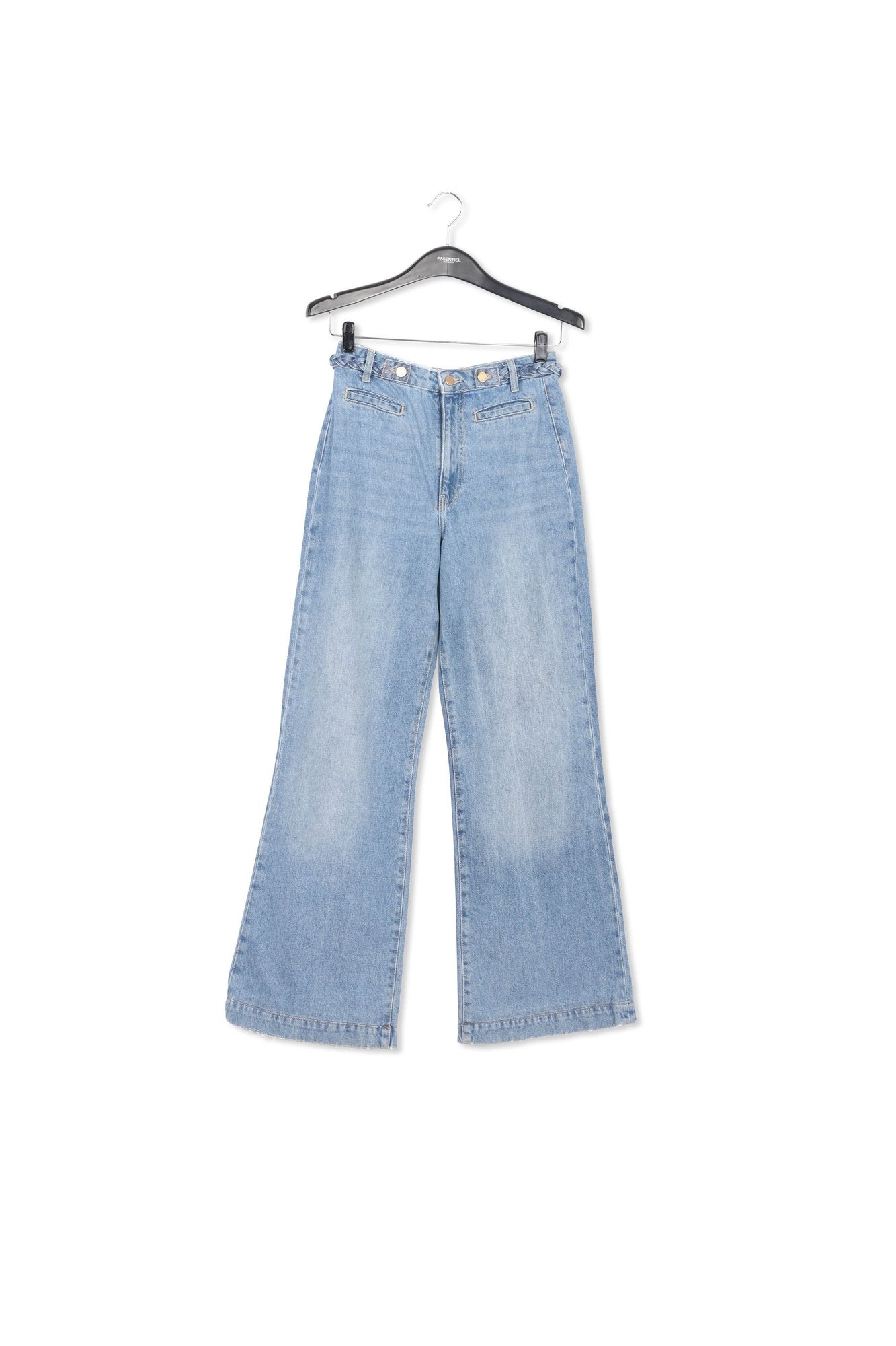 Straight-leg blue jeans with kick flare RE—SSENTIEL | Essentiel second hand