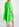 Neongroene oversized mini-jurk met bloemen Faume - seconde main