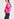 Cardigan aviateur rose en fausse fourrure Faume - seconde main