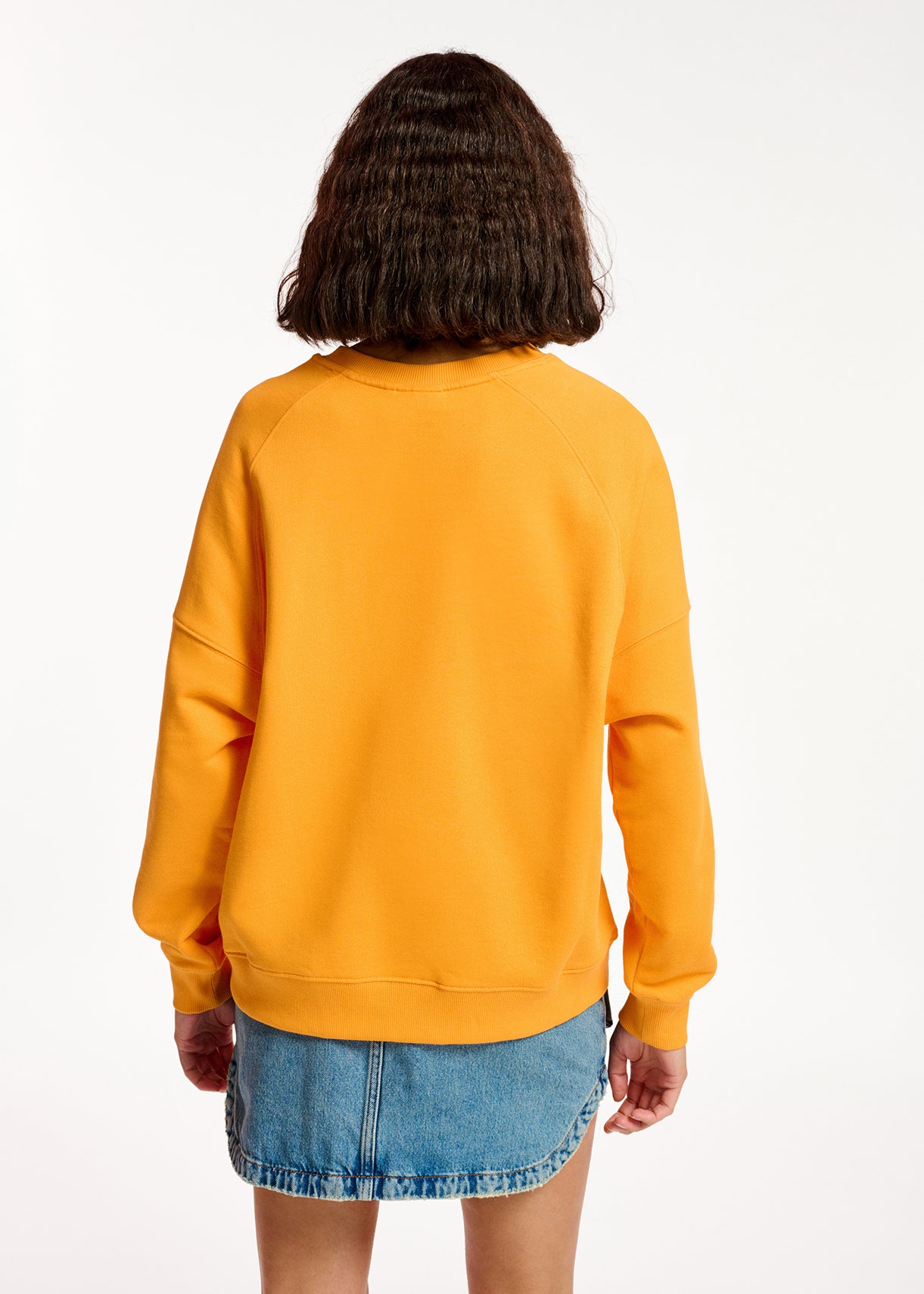 Sweatshirt orange en jersey de coton bio RE—SSENTIEL | Essentiel second hand