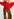 Red mohair-blend turtleneck sweater Faume - seconde main
