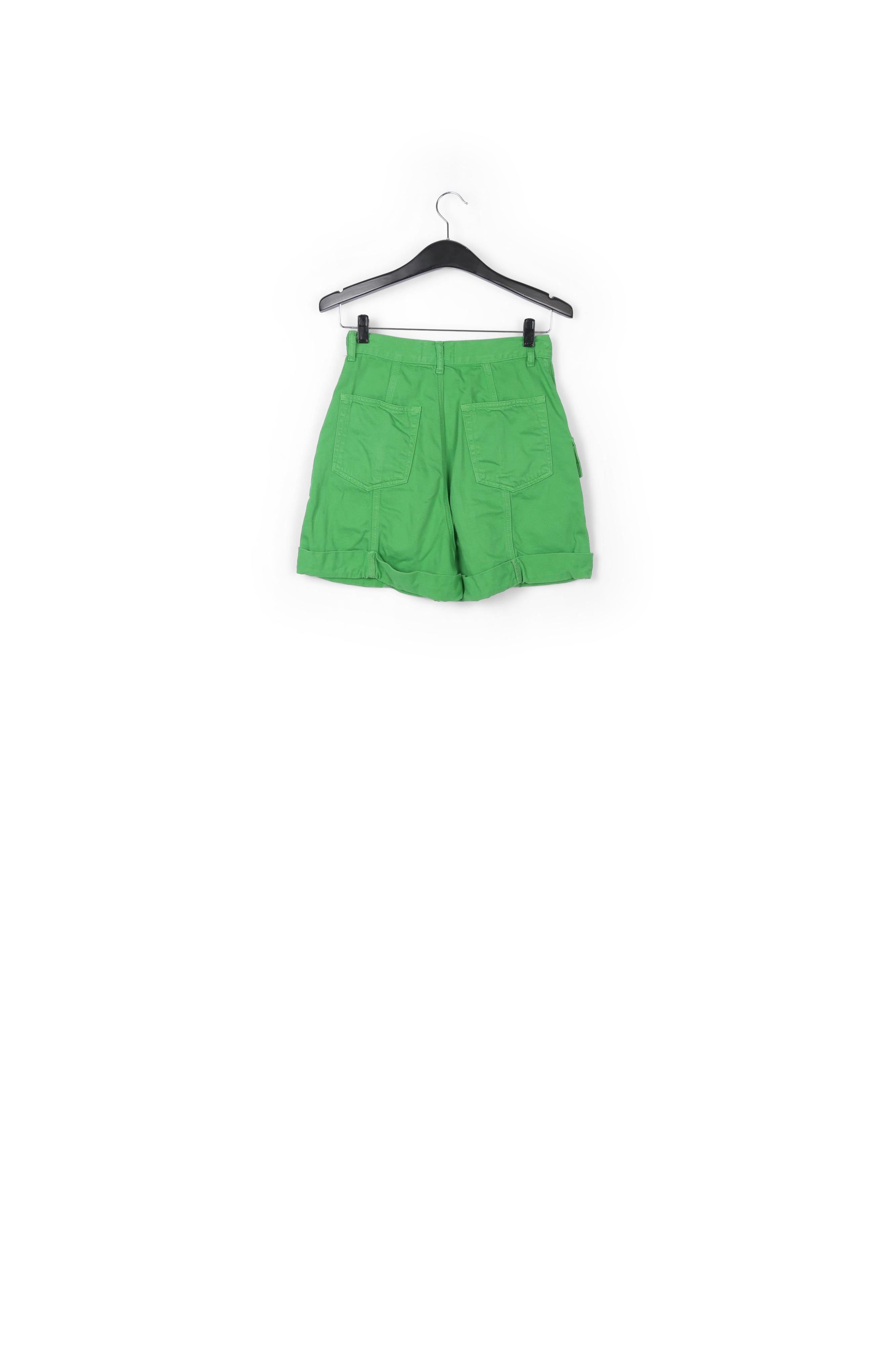 Groene denim cargoshort RE—SSENTIEL | Essentiel second hand