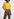 Yellow ruffled short-sleeve top Faume - seconde main