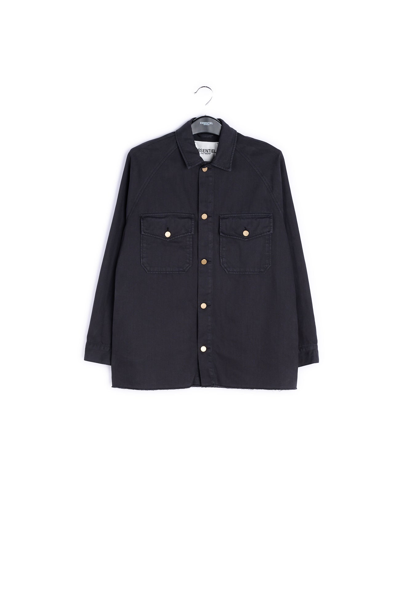 Black denim overshirt RE—SSENTIEL | Essentiel second hand