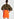 Orange high-waisted mini skirt Faume - seconde main