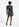 Black floral mini wrap dress Faume - seconde main