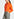 Bright orange denim jacket Faume - seconde main