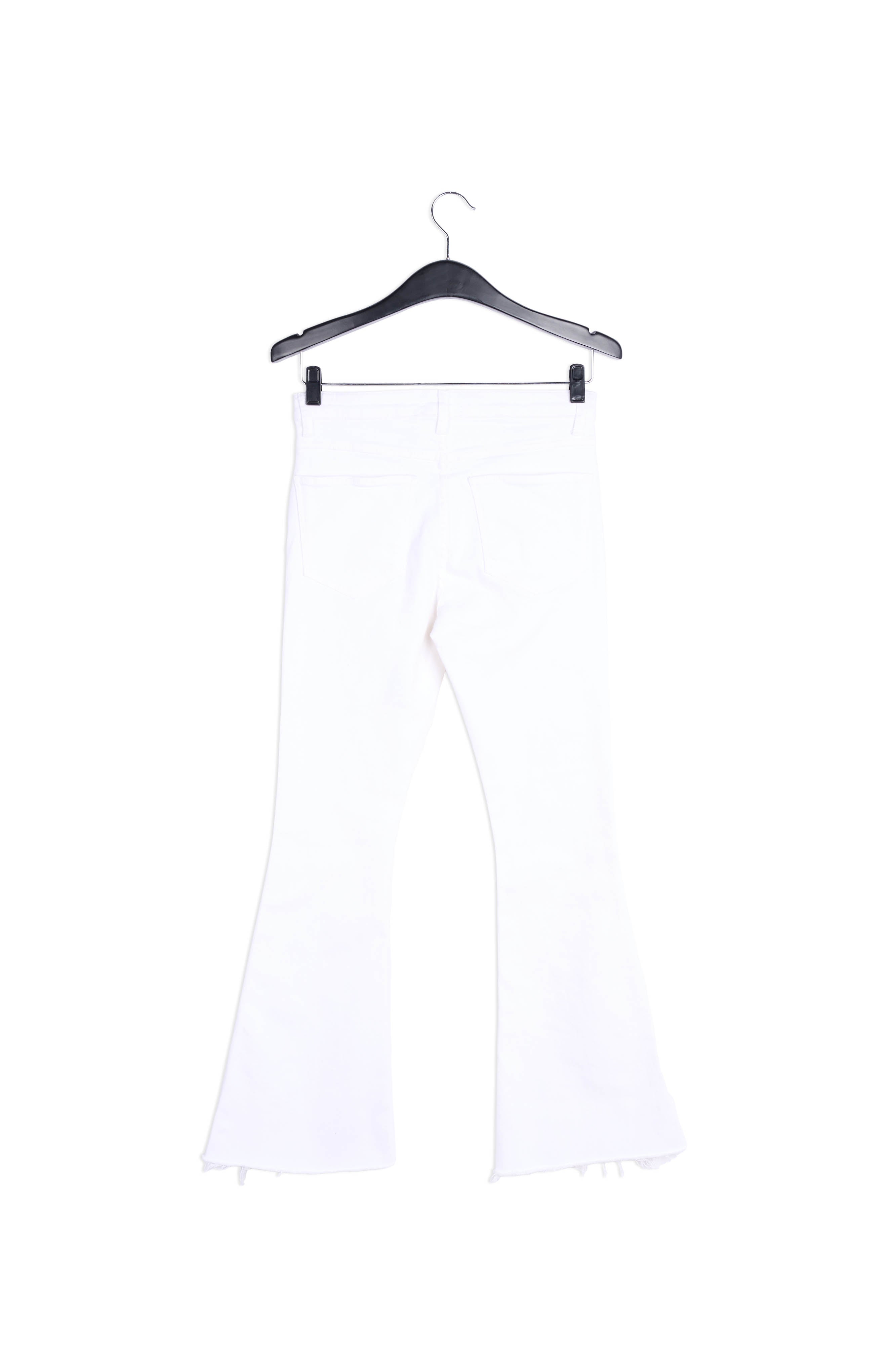 Witte jeans met hoge taille en brede pijpen RE—SSENTIEL | Essentiel second hand