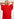 Top rouge à manches bouffantes Faume - seconde main