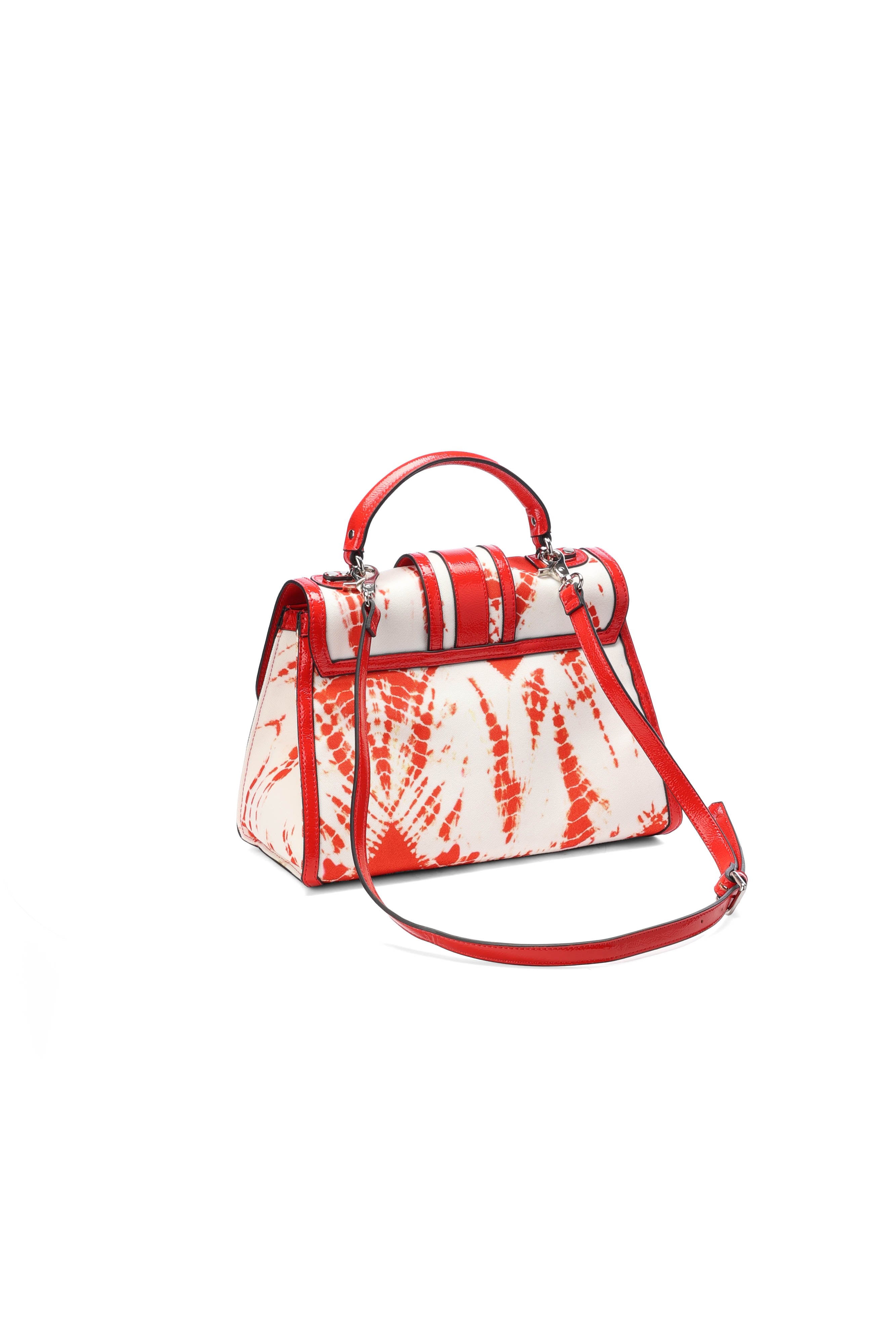 Red and white tie-dye tote bage RE—SSENTIEL | Essentiel second hand
