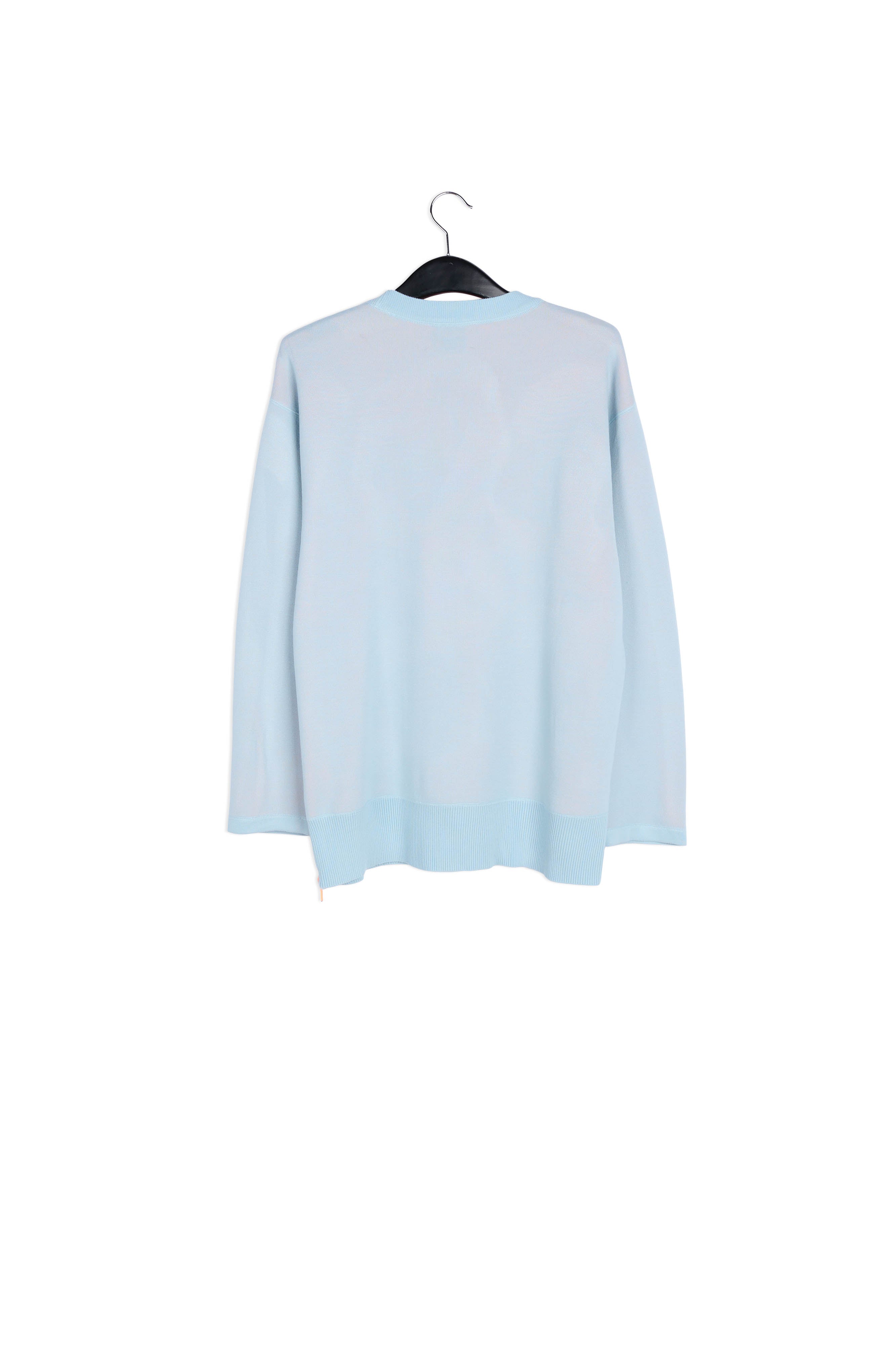 Pull carré en tricot bleu clair RE—SSENTIEL | Essentiel second hand