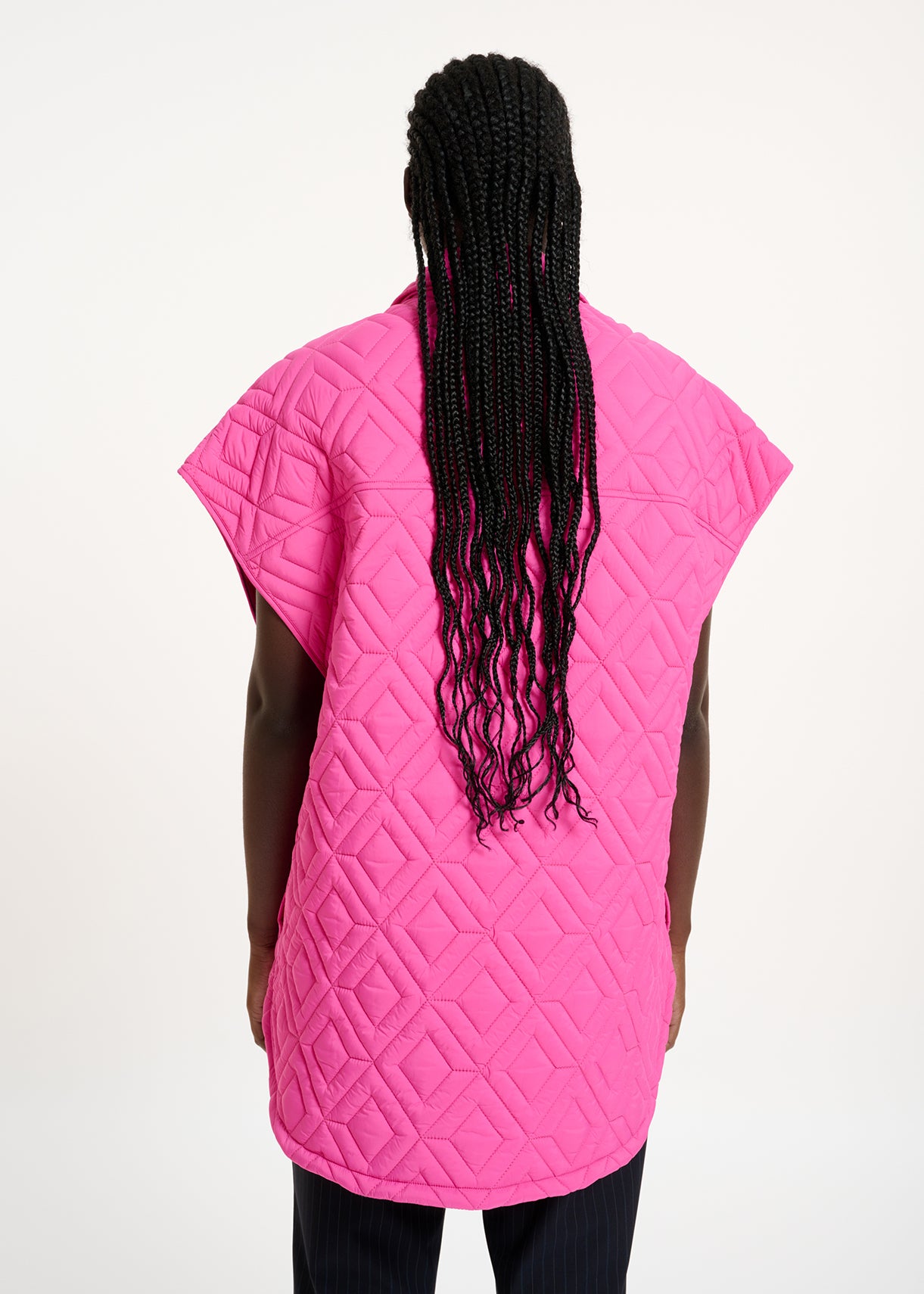Fuchsia quilted vest RE—SSENTIEL | Essentiel second hand