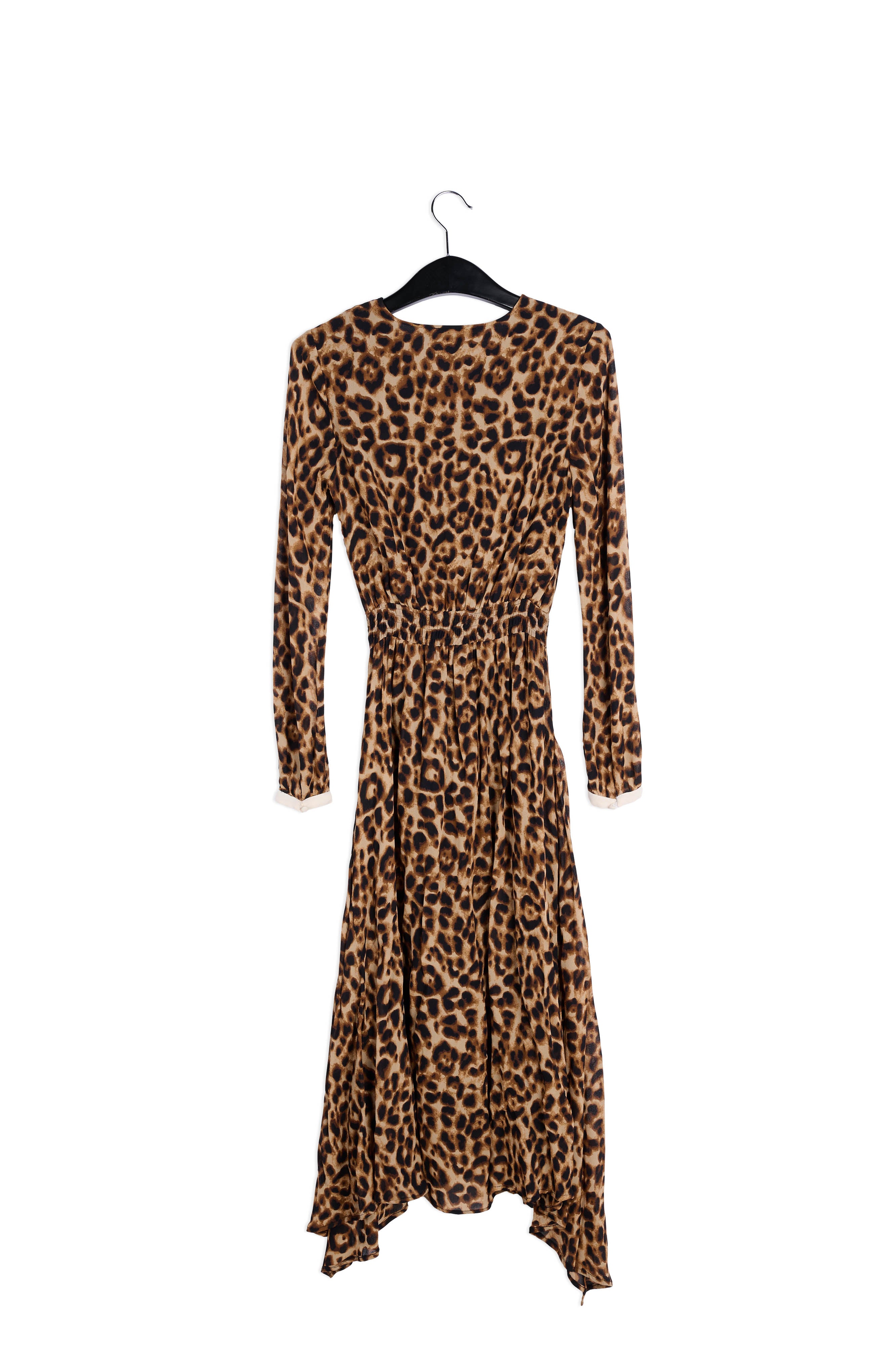 Midi smocked dress with uneven hem RE—SSENTIEL | Essentiel second hand