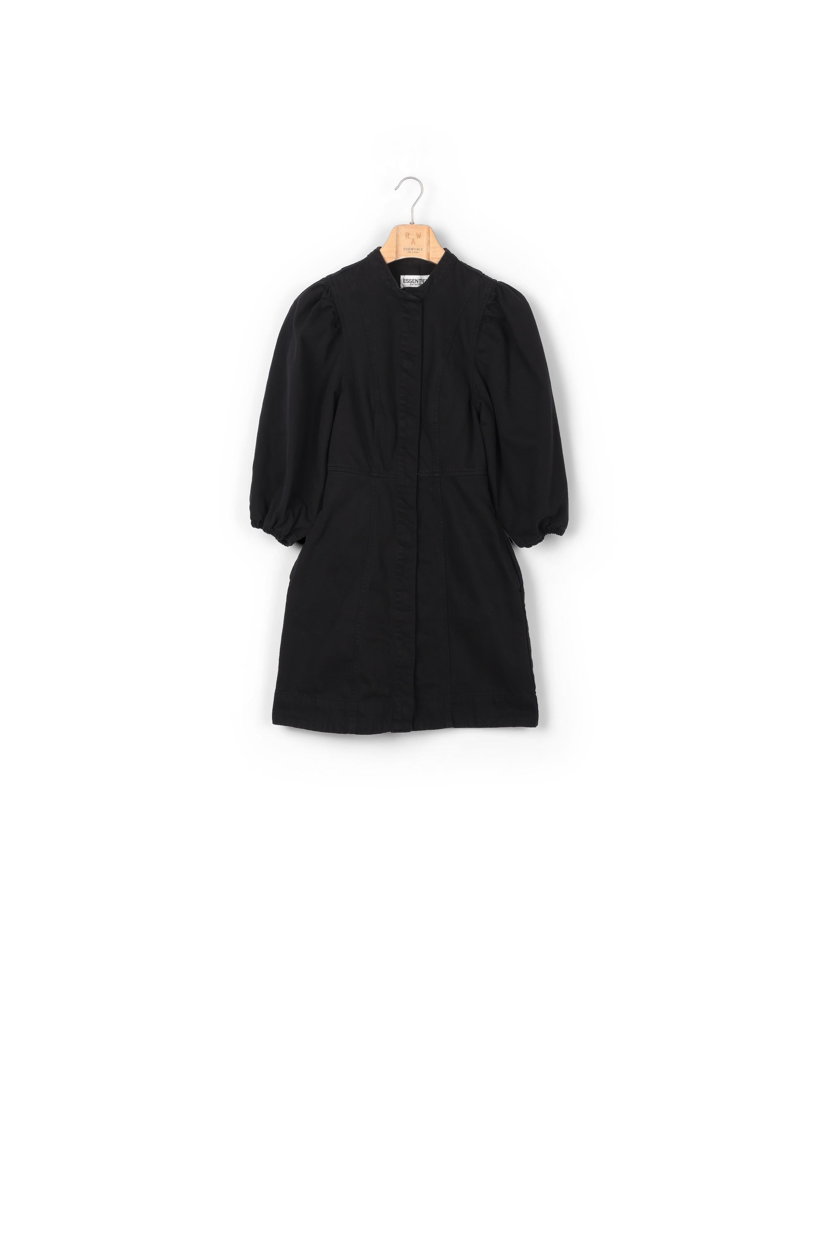 Mini robe jean noire RE—SSENTIEL | Essentiel second hand