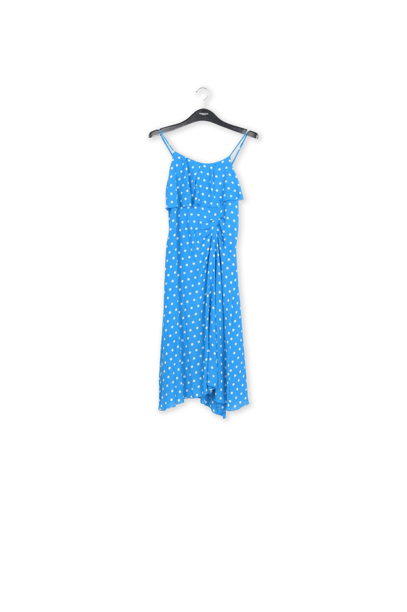 Blue and white polka-dot slip dress RE—SSENTIEL | Essentiel second hand