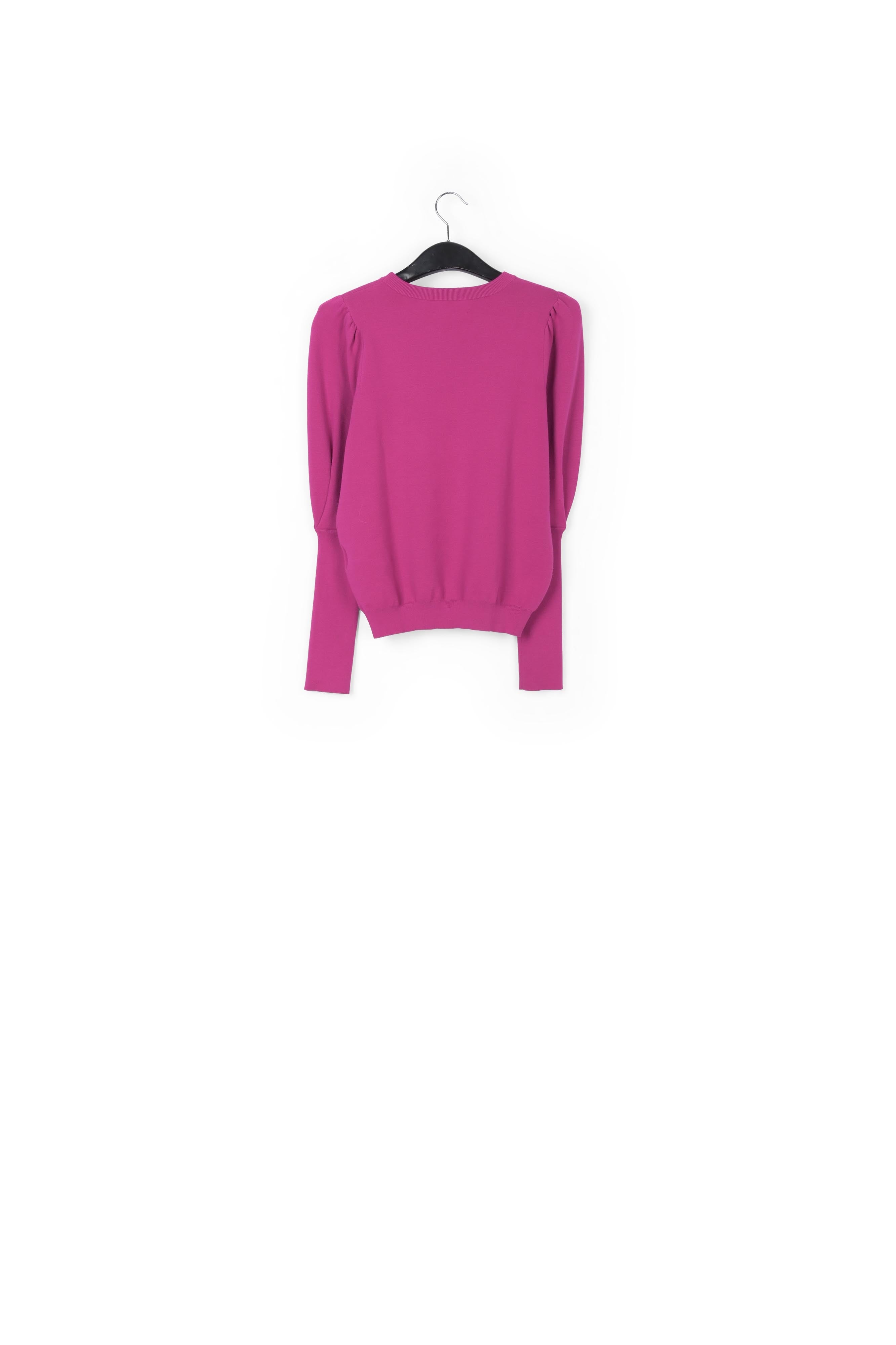 Pull brun aux épaules bouffantes RE—SSENTIEL | Essentiel second hand