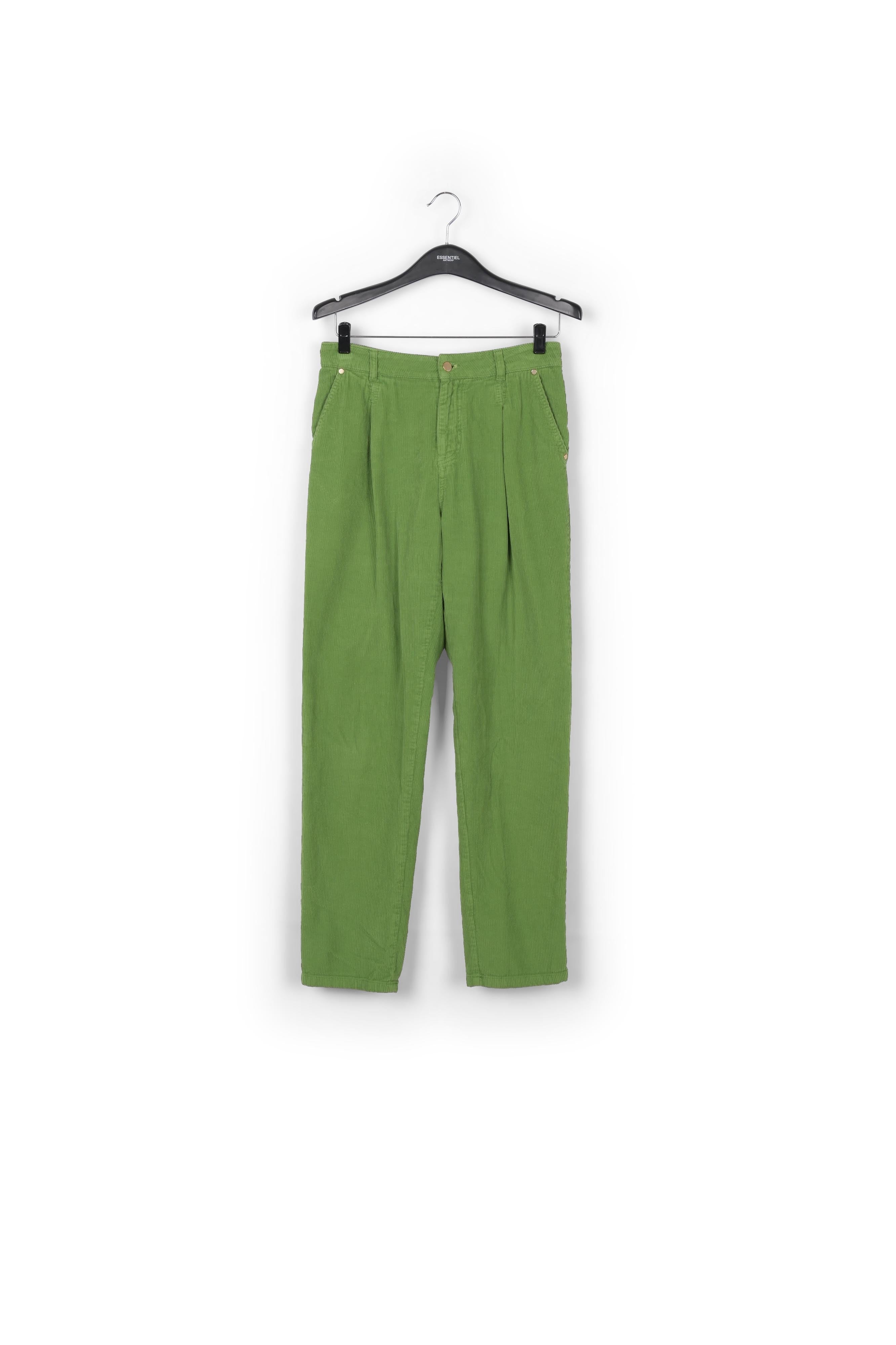 Pantalon en velours vert RE—SSENTIEL | Essentiel second hand