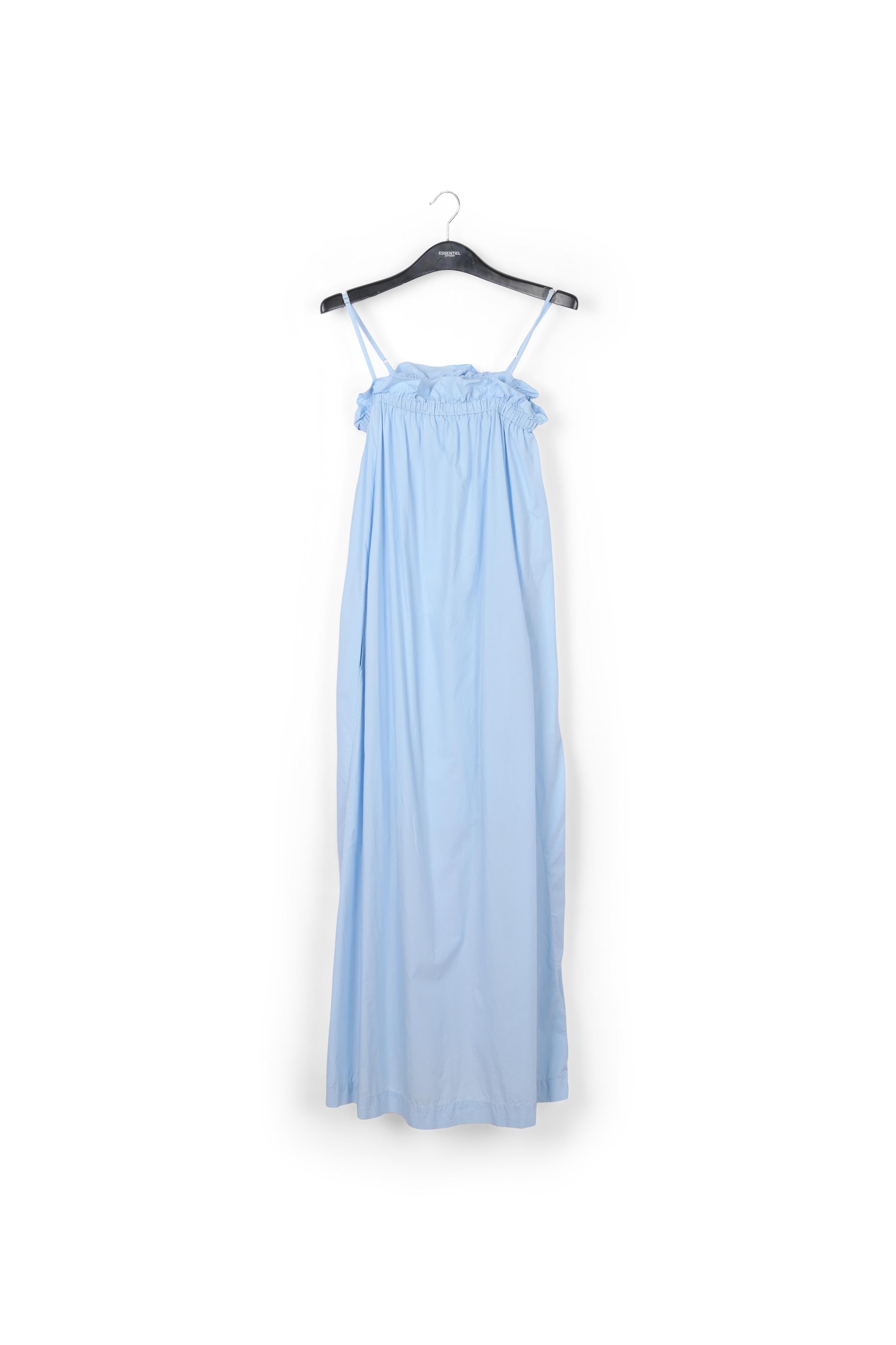 Light blue cotton maxi dress RE—SSENTIEL | Essentiel second hand