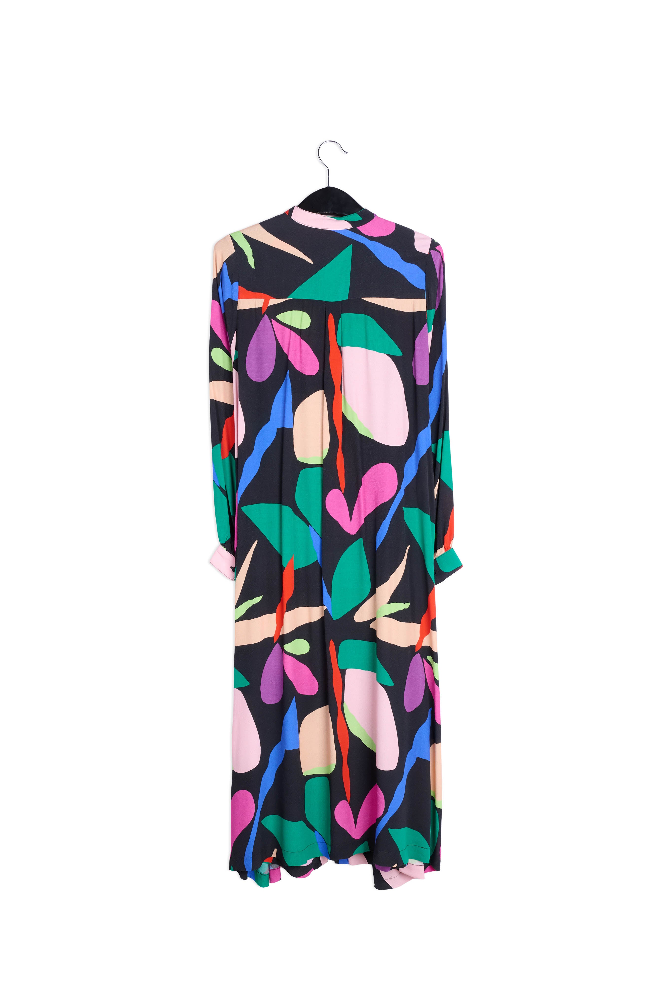 Black graphic-print shirt dress RE—SSENTIEL | Essentiel second hand