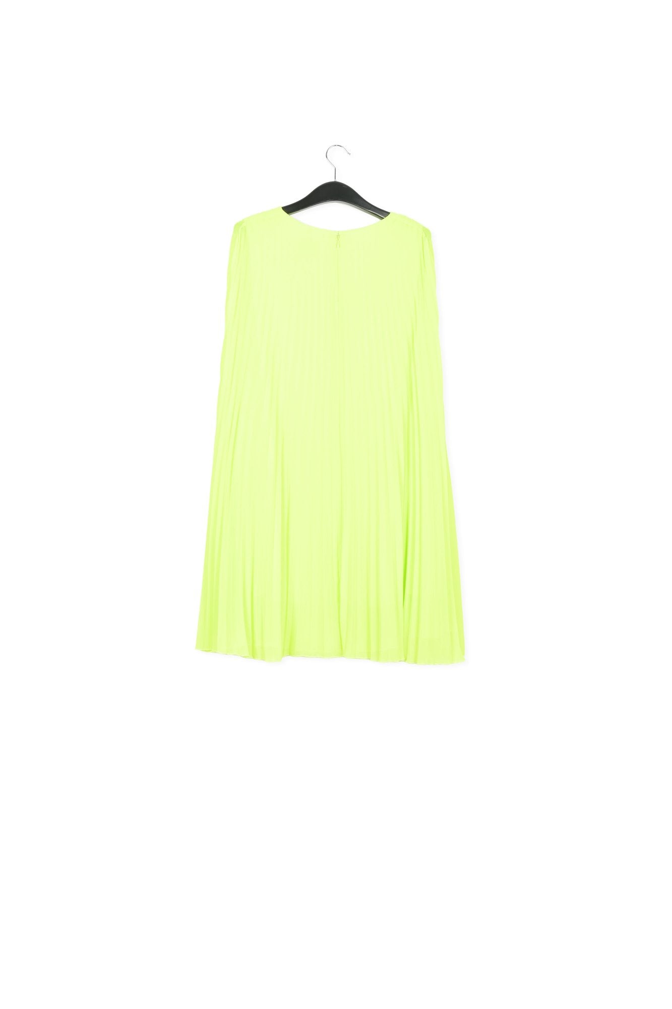 Mini-robe plissée jaune néon à  effet cape RE—SSENTIEL | Essentiel second hand
