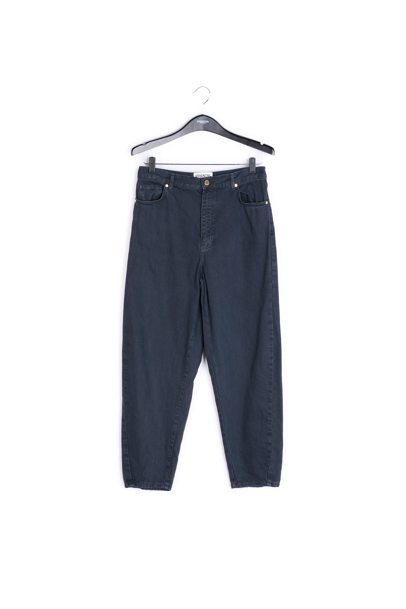 Black high waist loose-fit jeans RE—SSENTIEL | Essentiel second hand