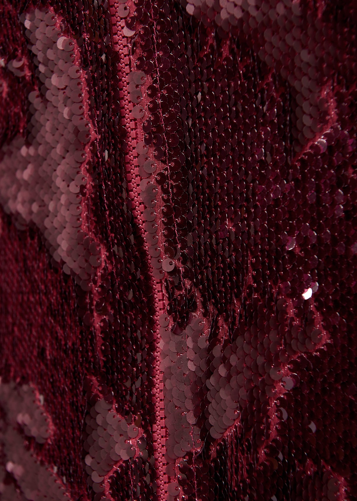 Jupe fourreau bordeaux à paillettes RE—SSENTIEL | Essentiel second hand