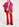Pantalon rouge taille haute et jambes larges Faume - seconde main