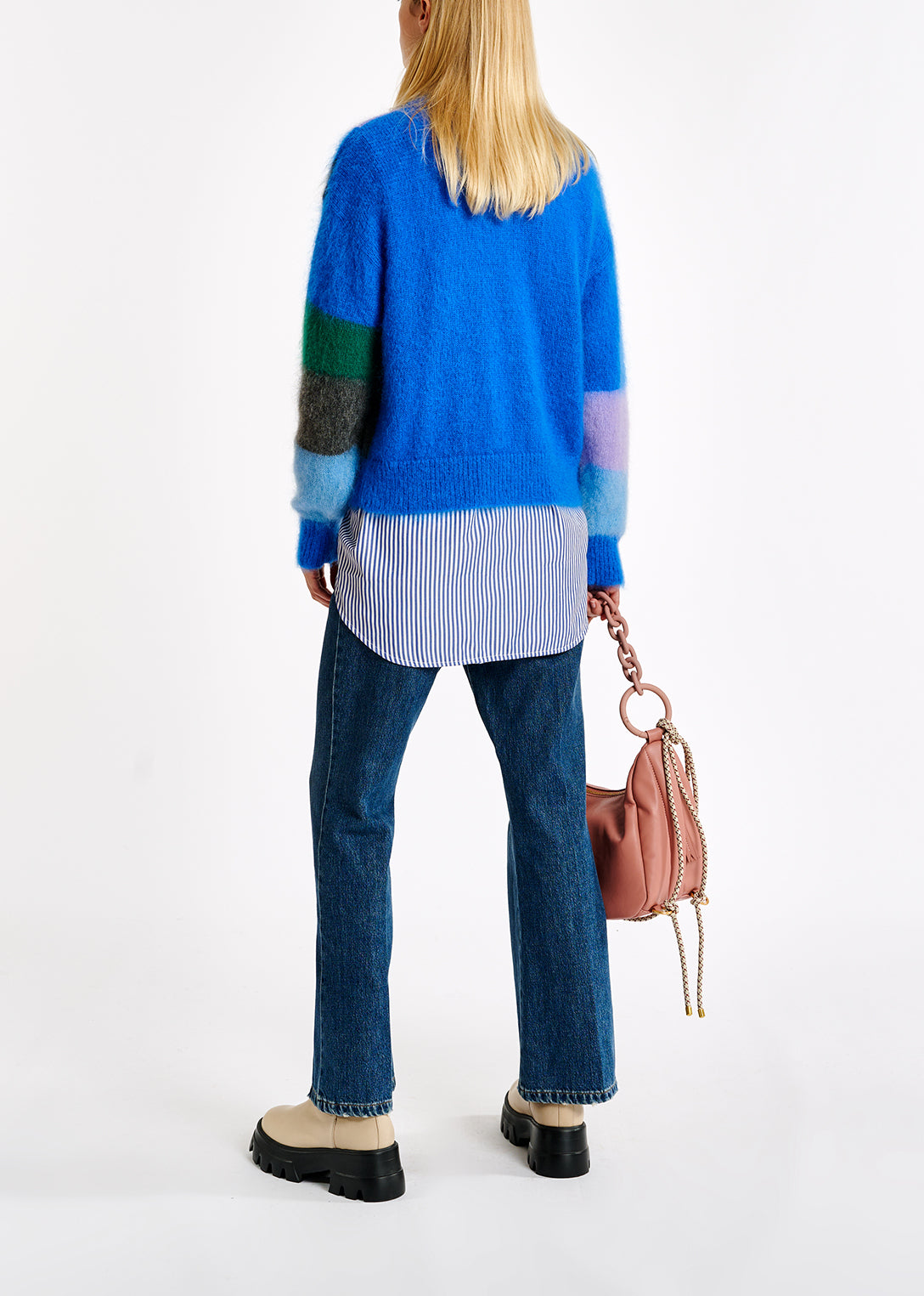 Soft and colorful mohair-blend sweater RE—SSENTIEL | Essentiel second hand