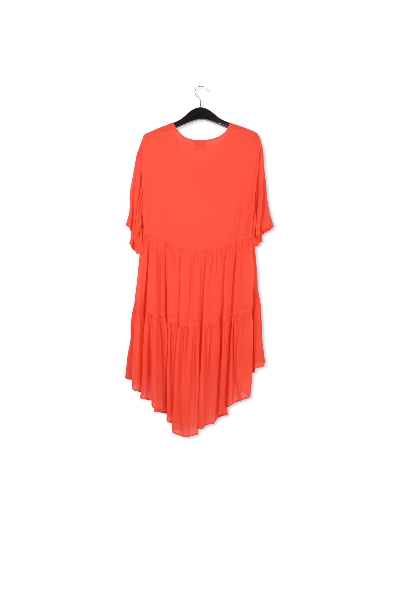 Orange tiered mini dress RE—SSENTIEL | Essentiel second hand