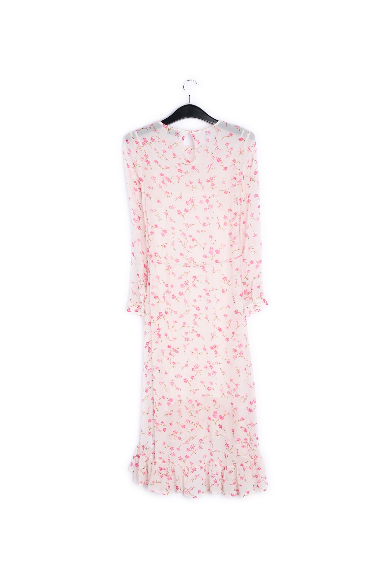 Off white floral midi A-line dress RE—SSENTIEL | Essentiel second hand