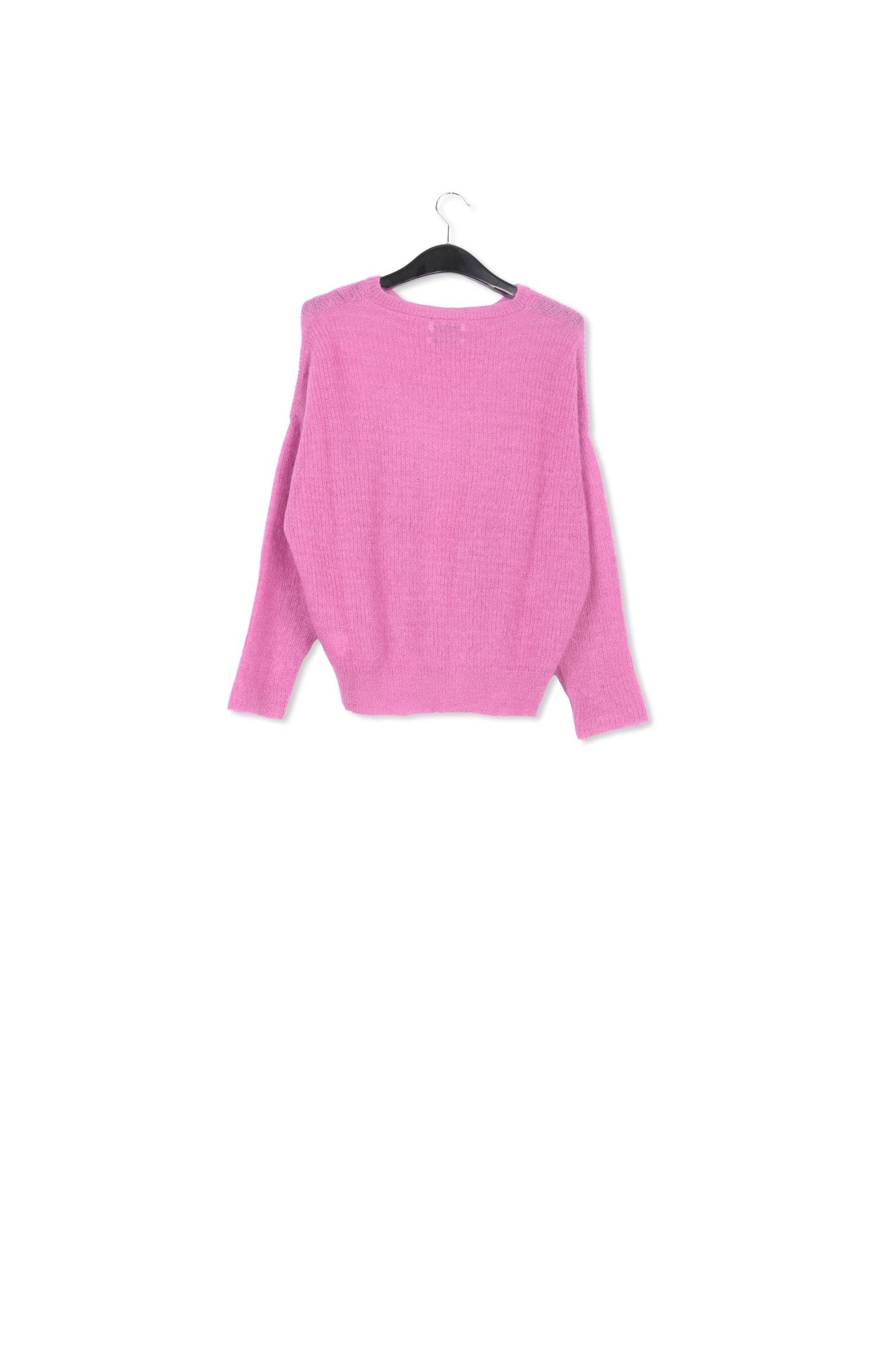 Dark lilac oversized mohair-blend knit sweater RE—SSENTIEL | Essentiel second hand