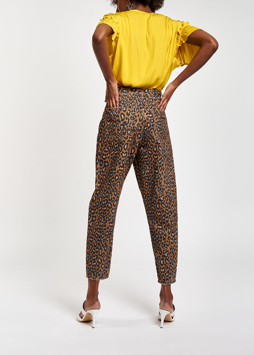 Print high waist denim RE—SSENTIEL | Essentiel second hand