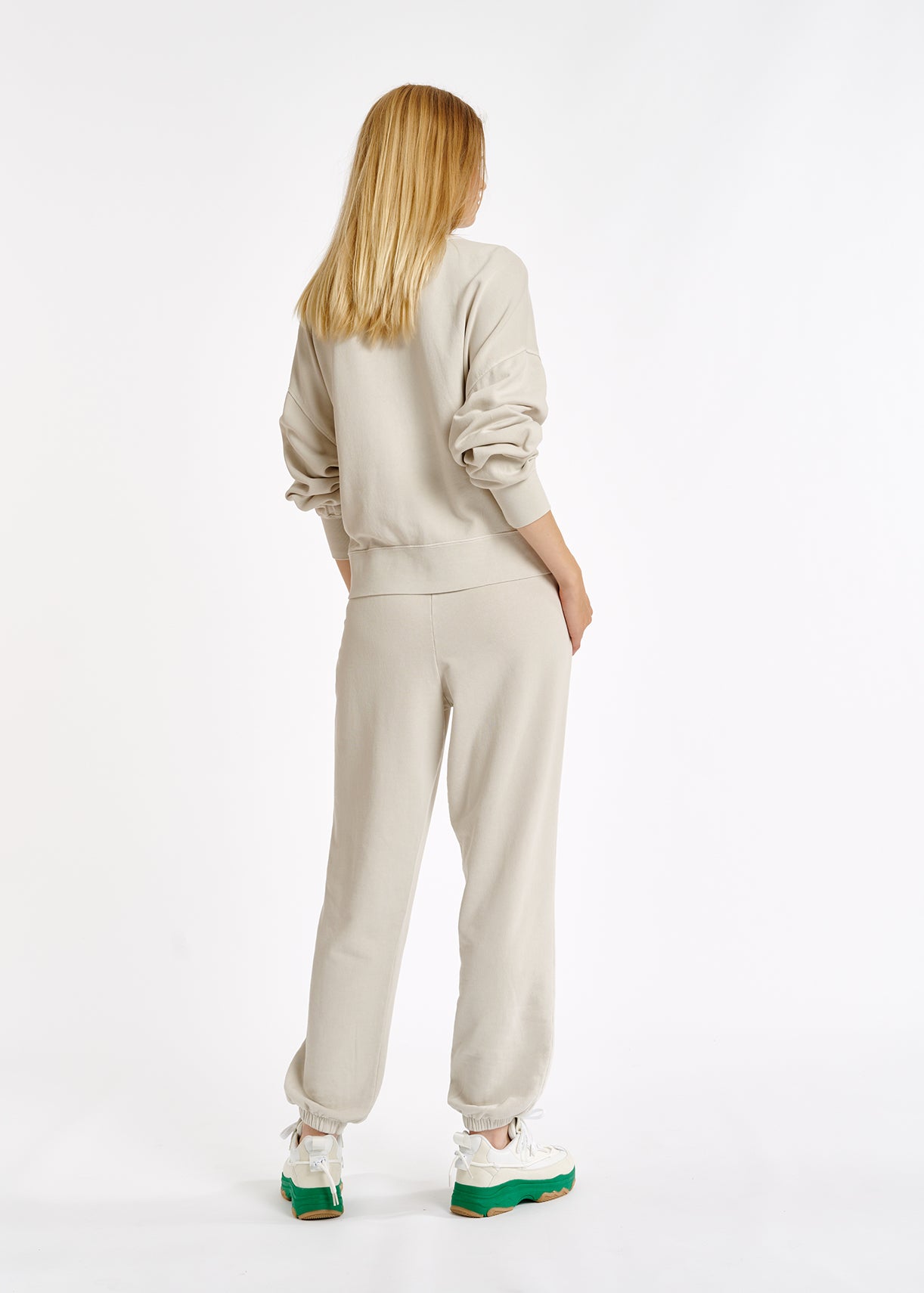 Off-white organic-cotton jersey sweatshirt RE—SSENTIEL | Essentiel second hand