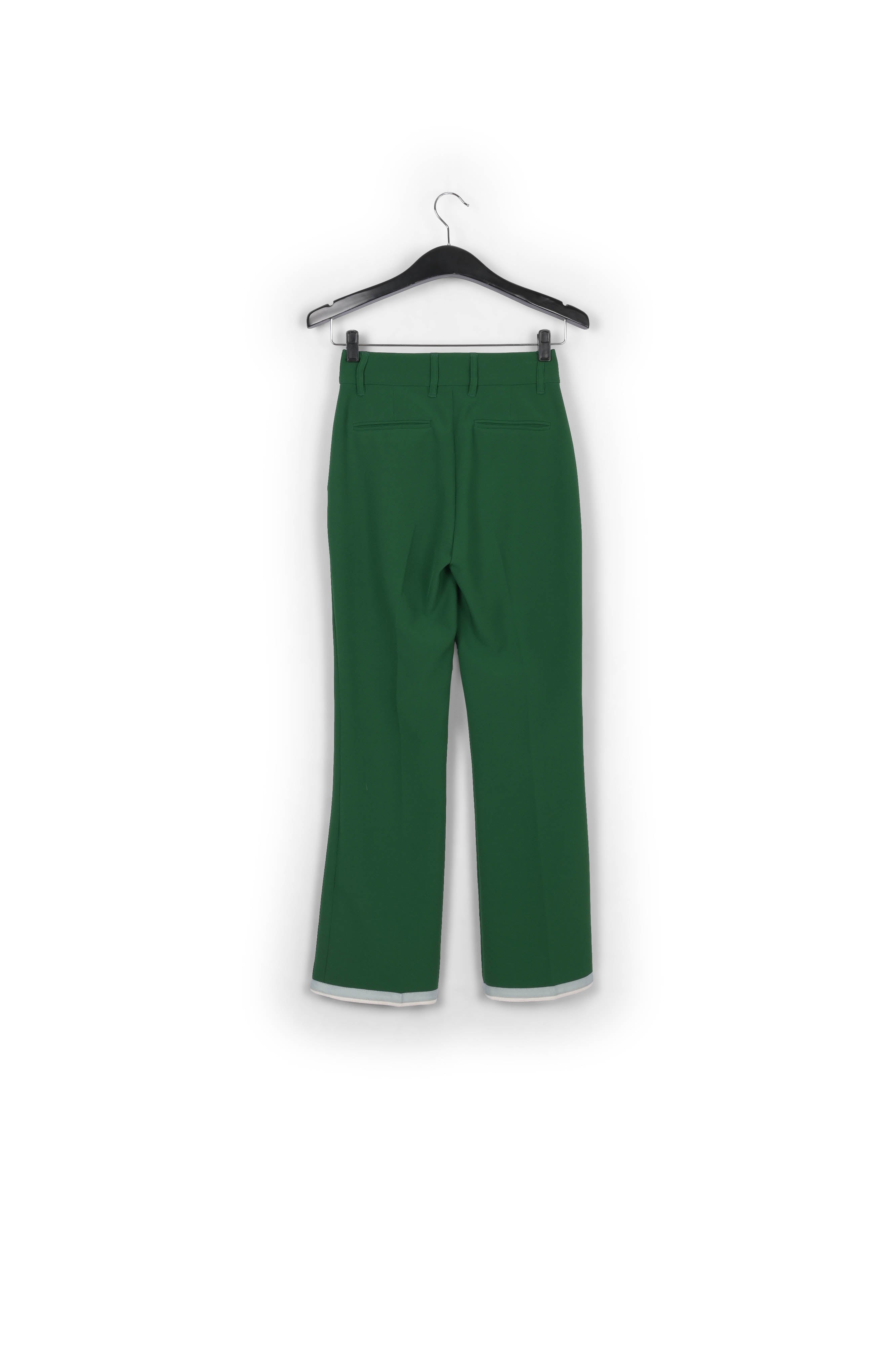 Dark green flared-fit pants RE—SSENTIEL | Essentiel second hand