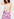 Pink flower printed ruffled skirt Faume - seconde main