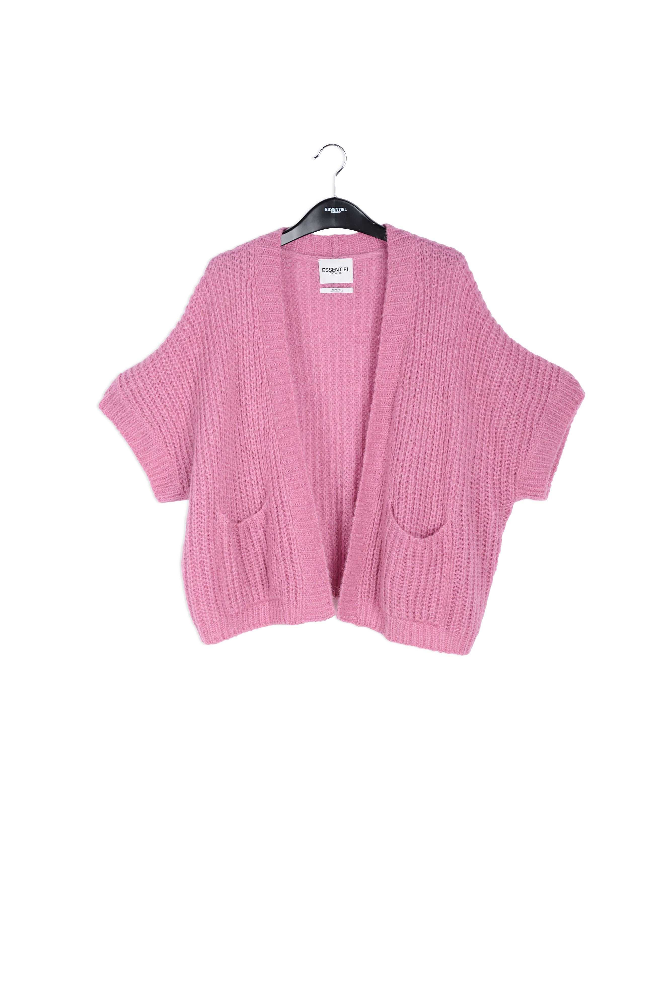 Roze cardigan van mohairmix RE—SSENTIEL | Essentiel second hand