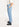 Pantalon bleu pâle aux jambes droites en coton mélangé Faume - seconde main