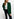 Dark green single-breasted blazer Faume - seconde main