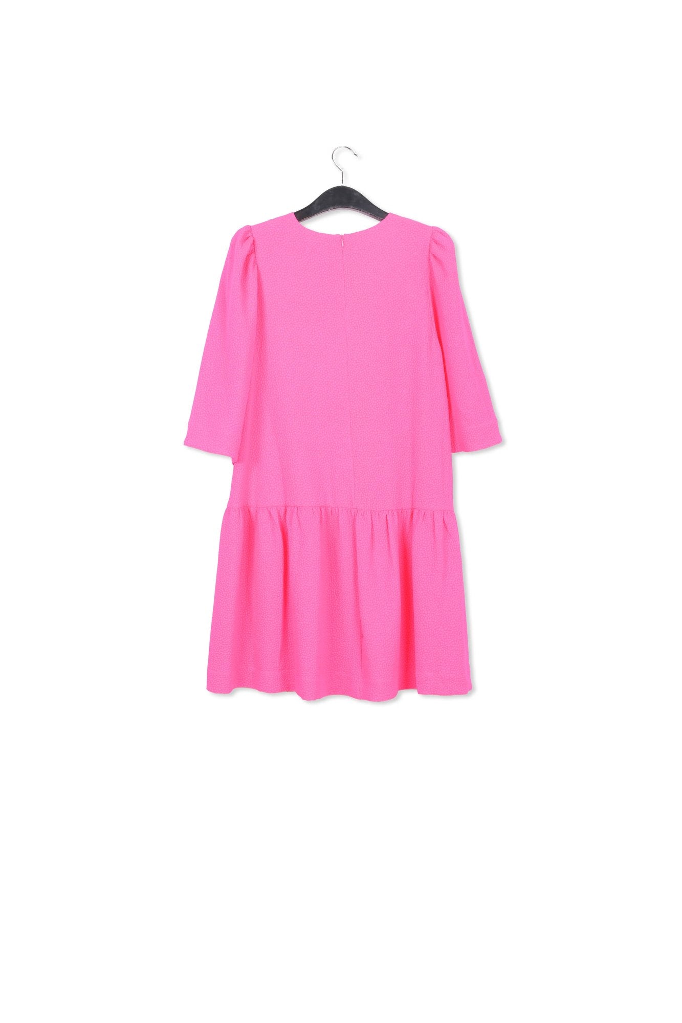 Bright pink mini dress with puffed shoulders RE—SSENTIEL | Essentiel second hand