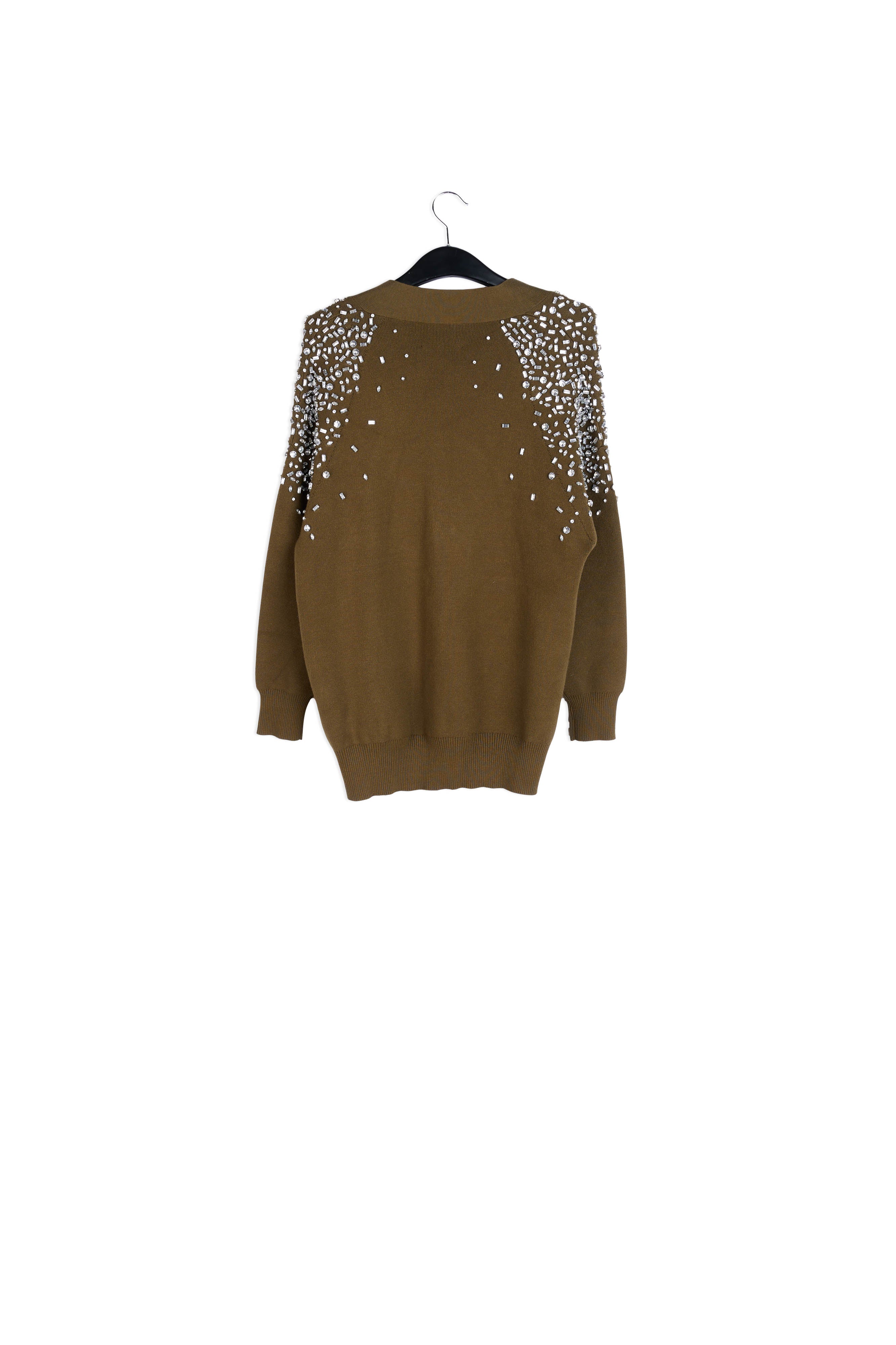 Cardigan blanc cassé avec strass RE—SSENTIEL | Essentiel second hand