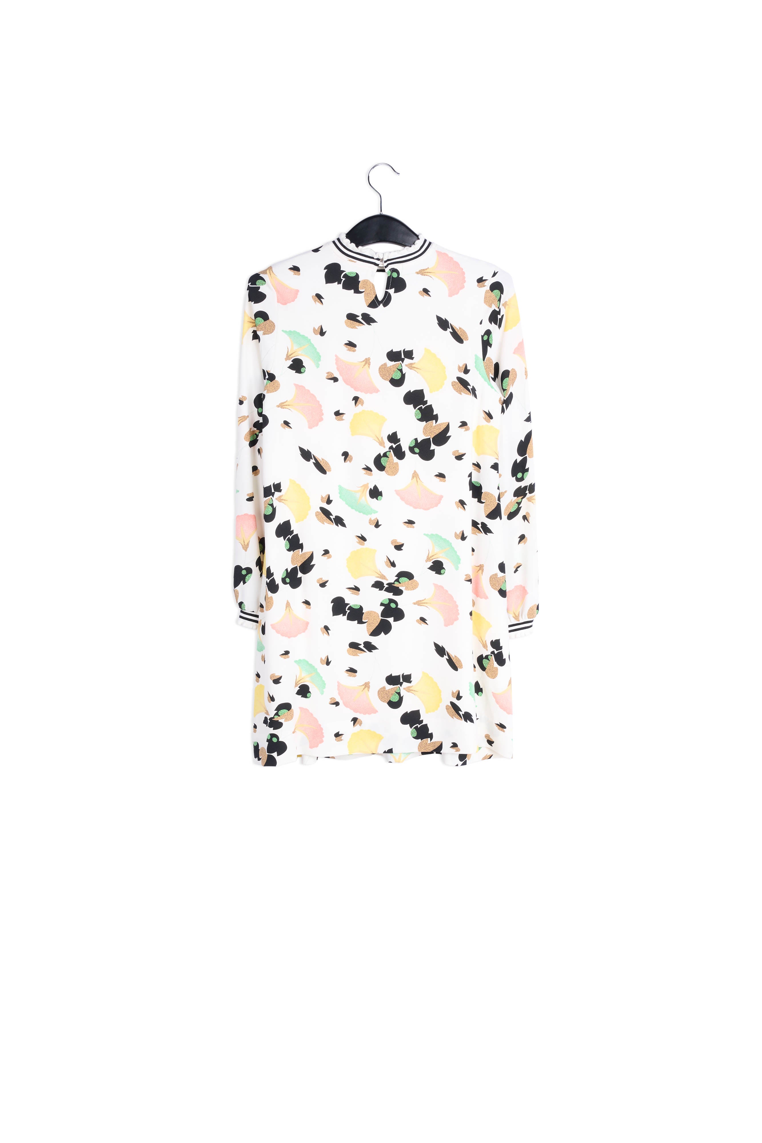 Rode blouse met veelkleurige bloemenprint RE—SSENTIEL | Essentiel second hand