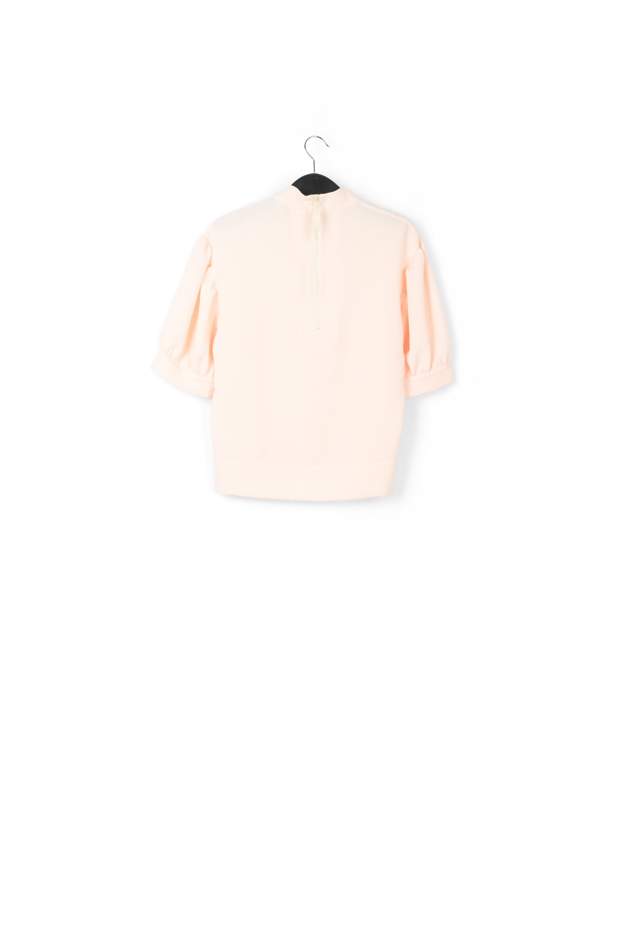 Off-white top with puffed sleeves RE—SSENTIEL | Essentiel second hand