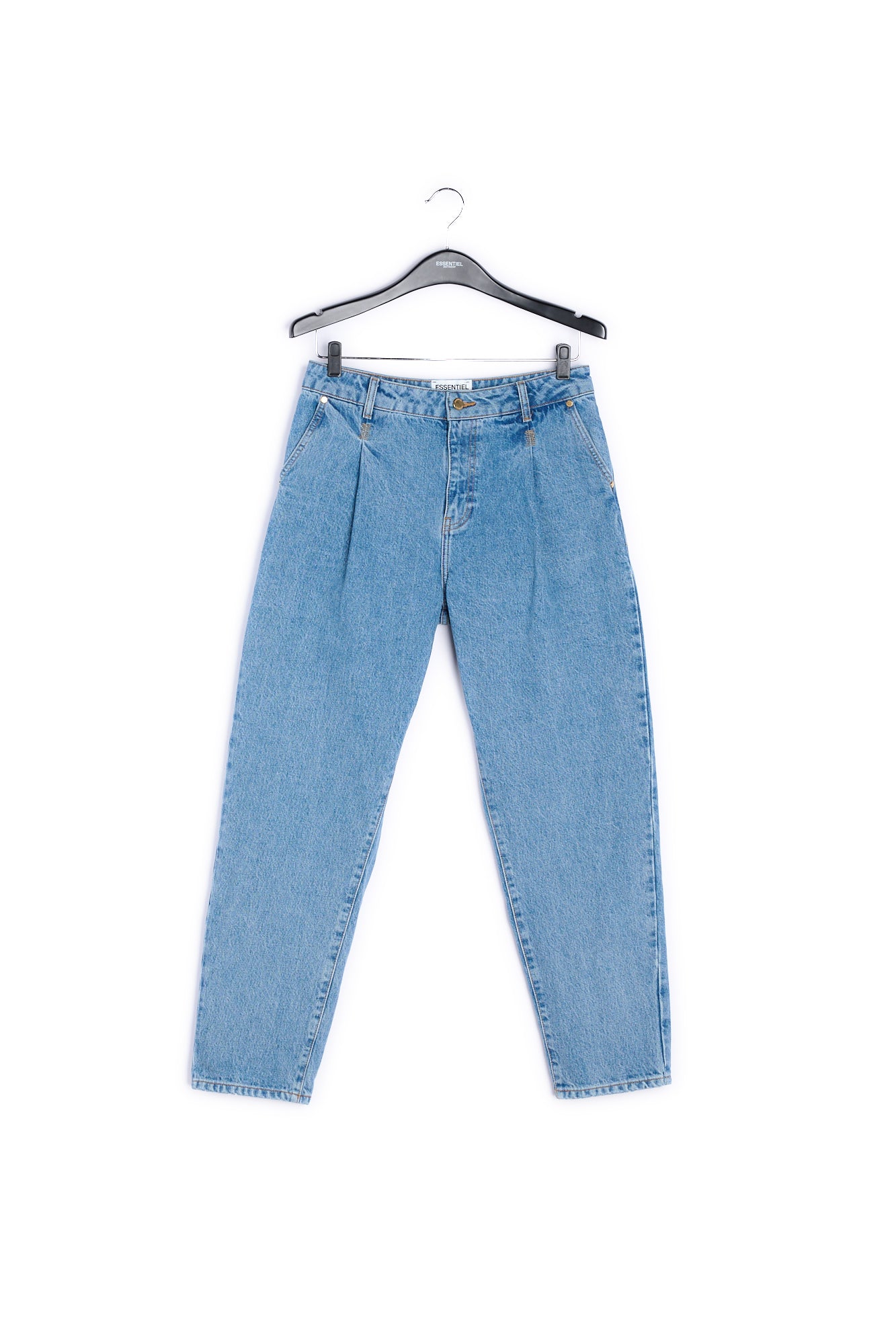 Dark blue high-rise jeans RE—SSENTIEL | Essentiel second hand