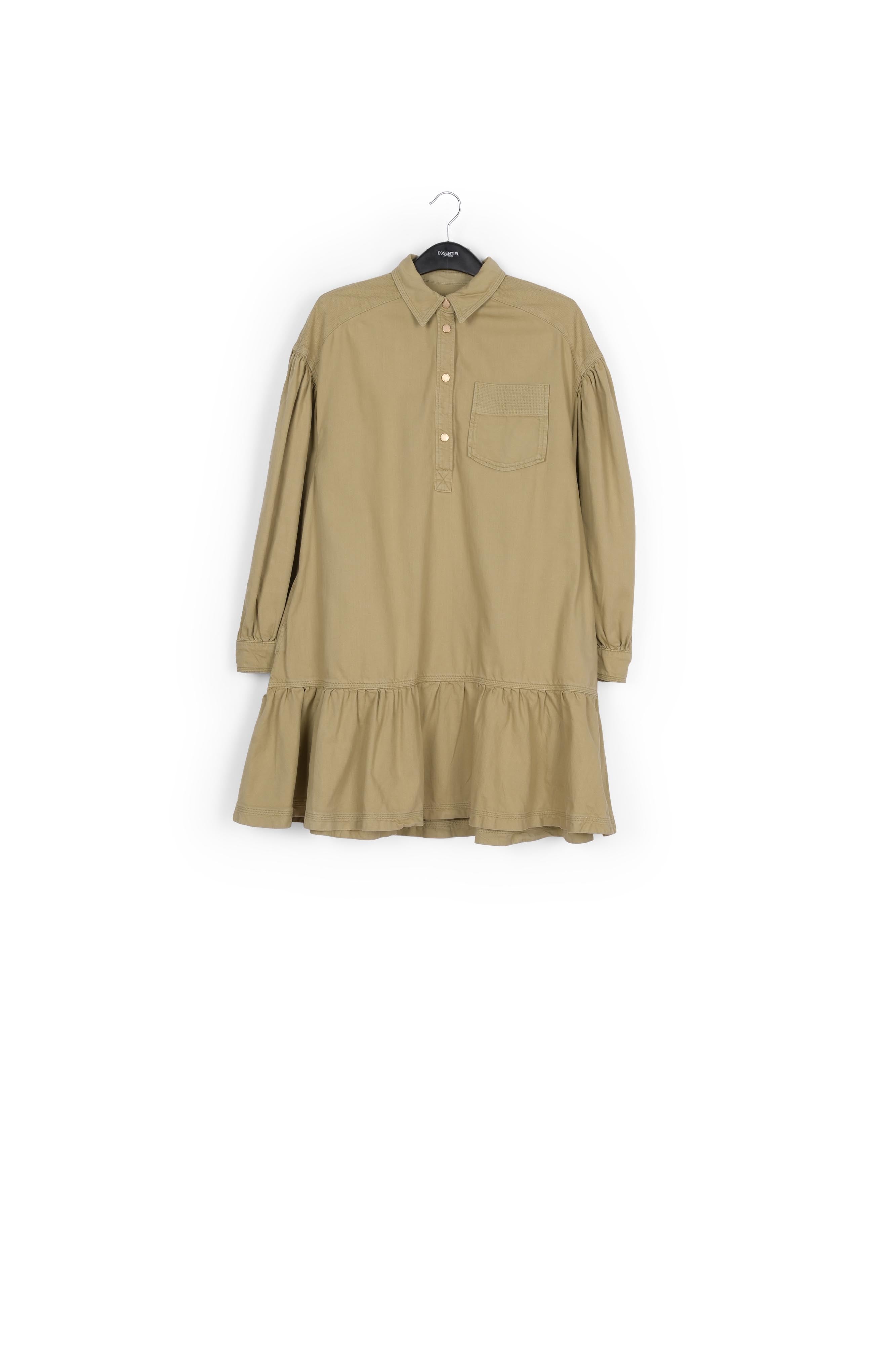 Beige denim mini dress RE—SSENTIEL | Essentiel second hand